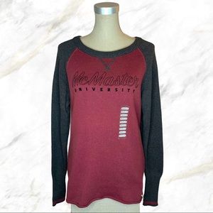 McMaster University | Maroon & Grey Varsity Sweater